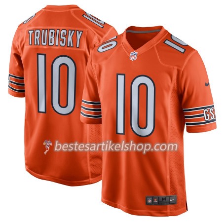 Herren Chicago Bears Trikot Mitchell Trubisky 10 Nike Orange